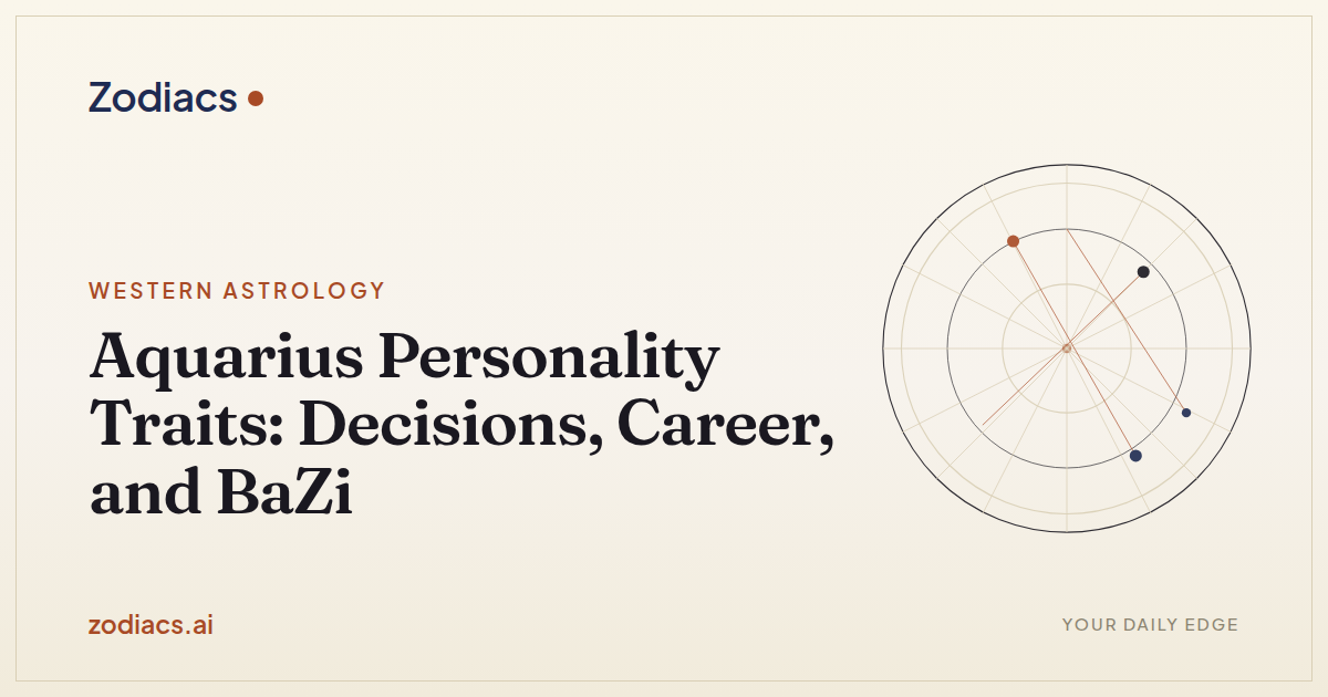 Aquarius Personality Traits: Decisions, Career, and BaZi