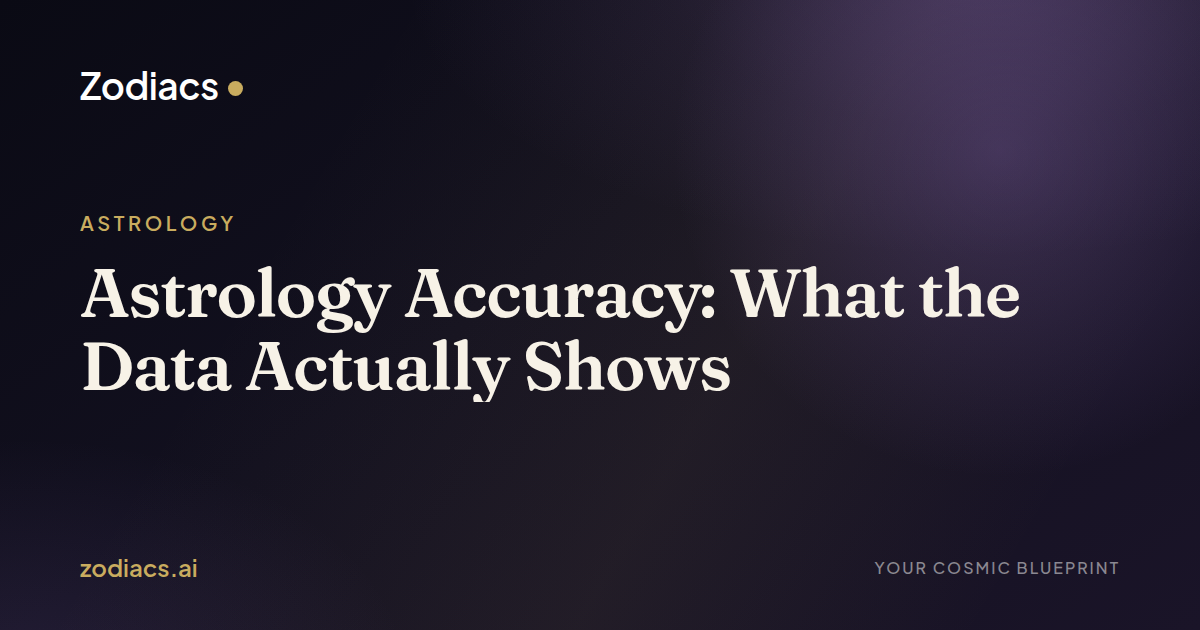 Astrology Accuracy: What the Data Actually Shows