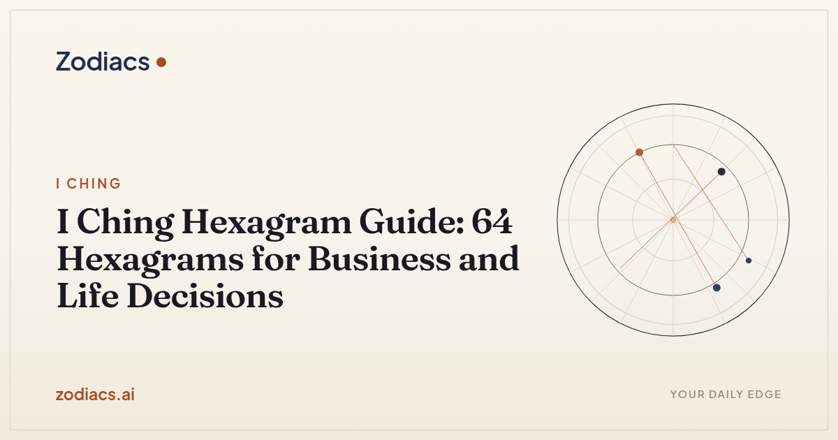 I Ching Hexagram Guide: 64 Hexagrams for Business and Life Decisions