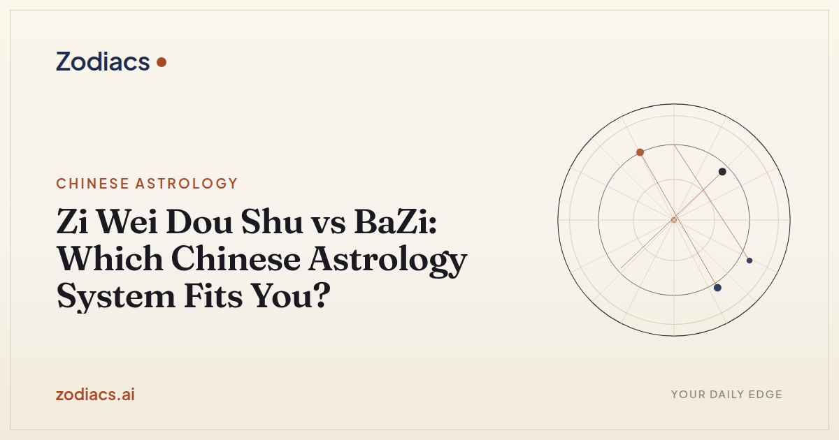 Zi Wei Dou Shu vs BaZi: Which Chinese Astrology System Fits You?